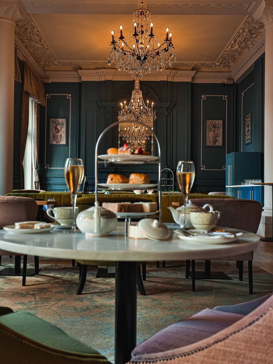 Afternoon tea served in Tea Lounge at The Clermont Victoria