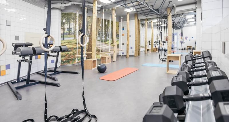 Gym at uHotel in Ljubljana
