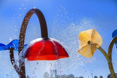 The Ozzie's Splash Zone sprinkler at Rosen Inn Lake Buena Vista