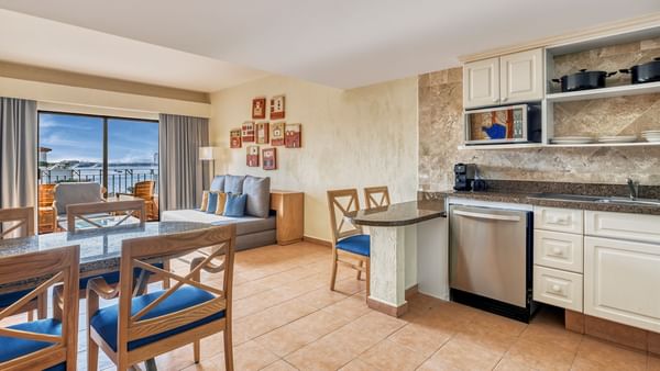 Kitchen area in Villa Master Suite at Fiesta Americana