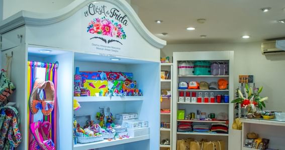 Boutique shop with beach products and accessories at Buenaventura Grand Hotel and Spa