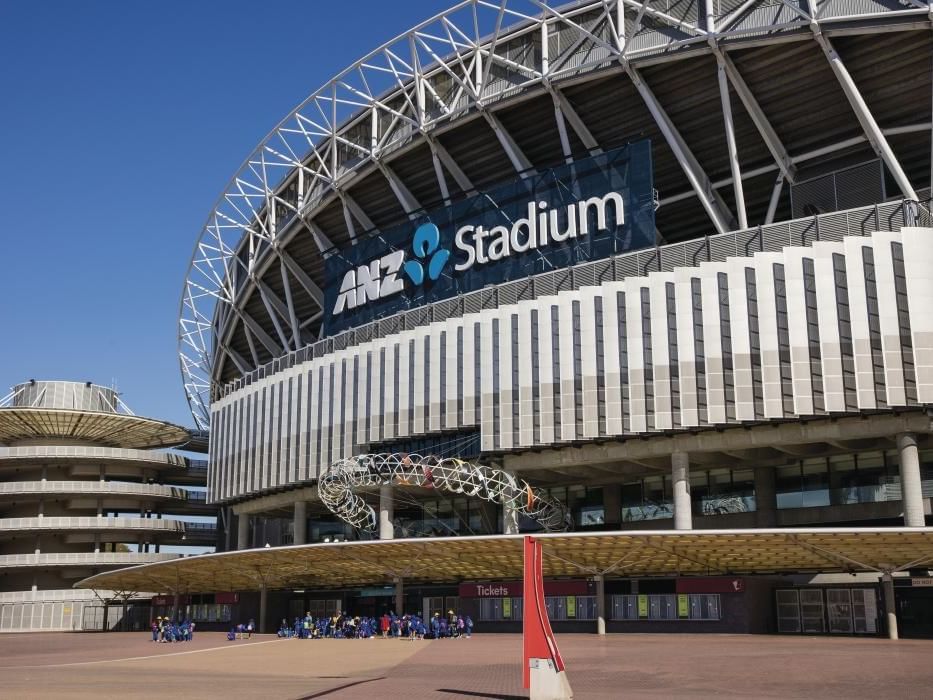 Exterior view of Sydney Olympic Park near Nesuto Hotels