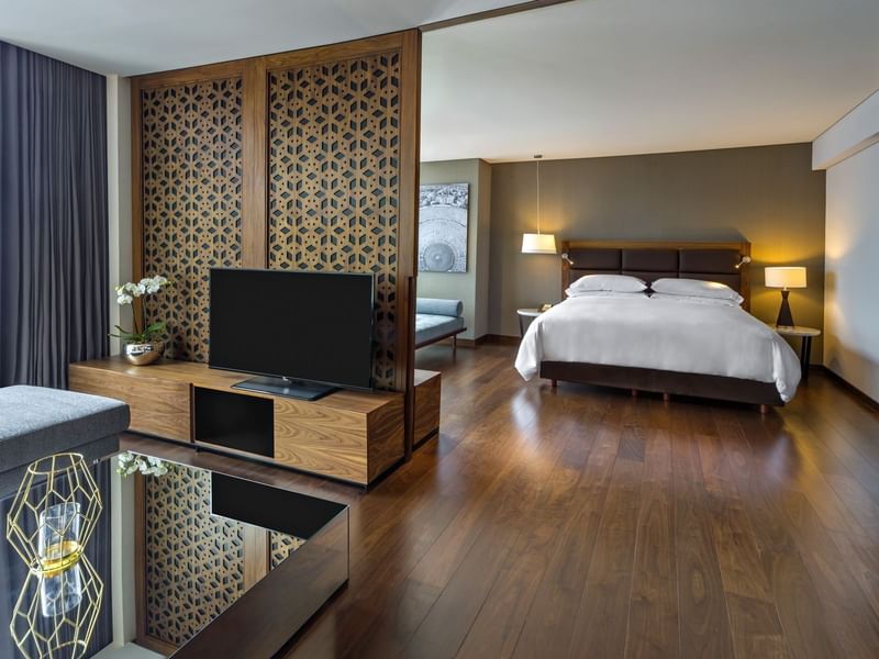 Presidential suite with king bed at FA Hotels & Resorts 