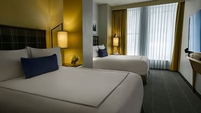 Interior of Double Queen Accessible Room at The Godfrey Hotel