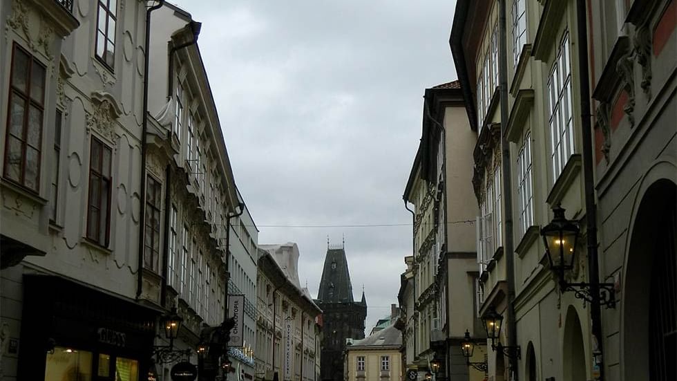 The city streets and buildings near Falkensteiner Hotels