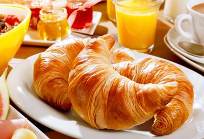 Croissants in Fountain Grille at Safety Harbor Resort & Spa