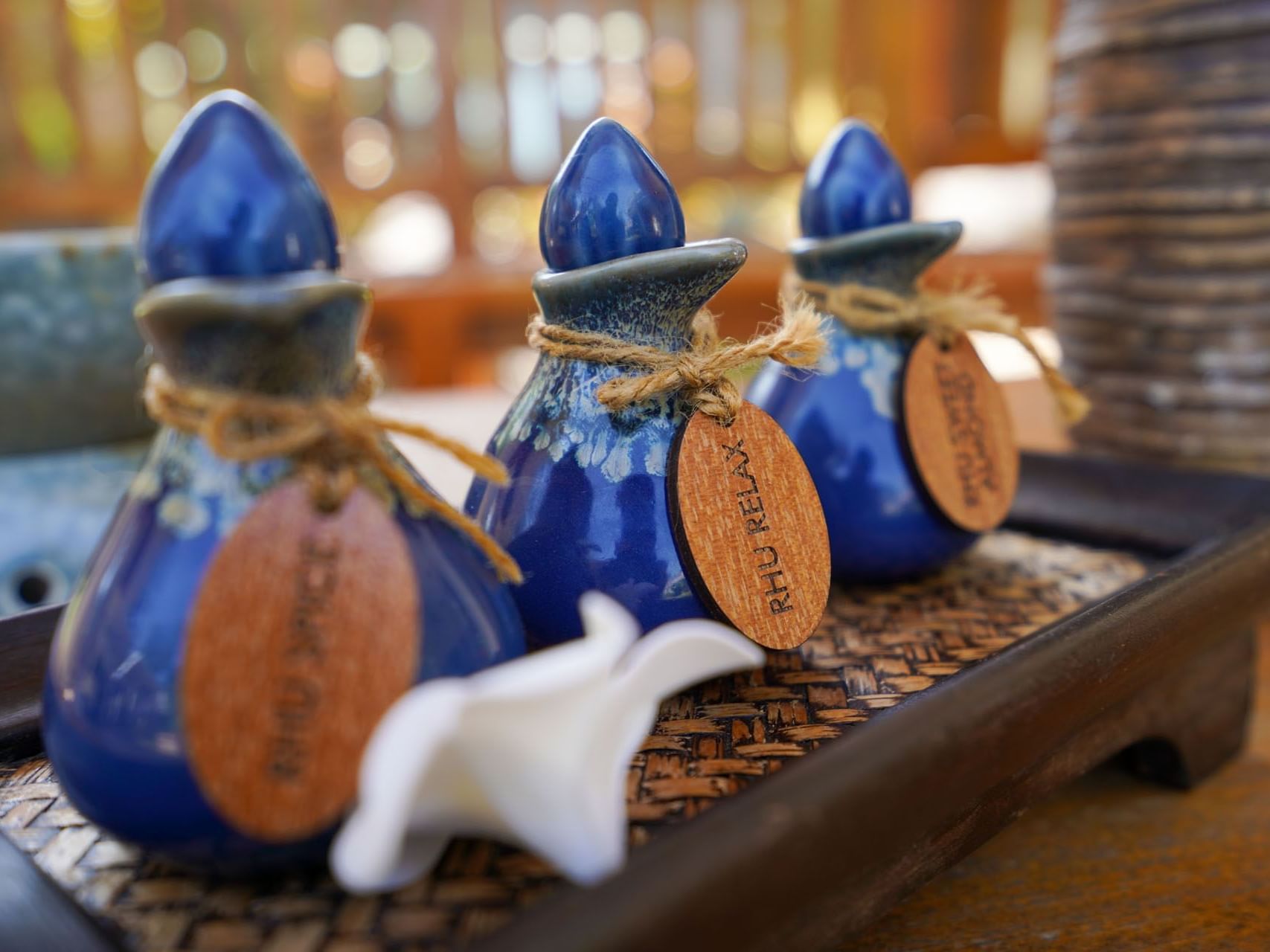 Close-up of Spa amenities at Tanjung Rhu Resort Langkawi