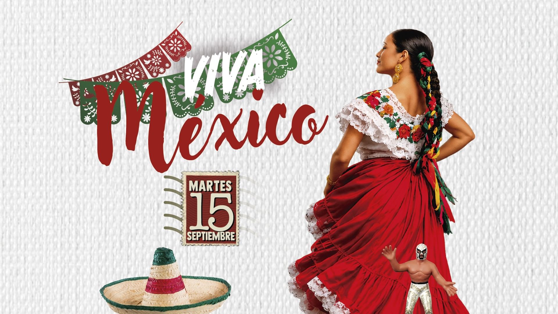 Viva México<br> Hospedaje + fiesta a la mexicana