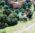 An aerial view of the Kampala Serena Hotel
