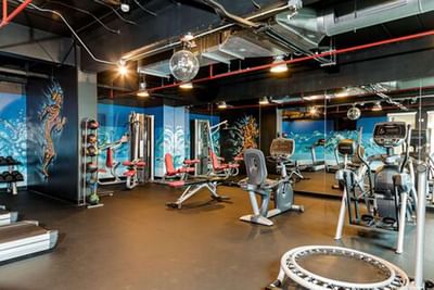 Fitness Room equipped with various exercising equipment in best hotels in San Jose Costa Rica at D Sabana Hotel