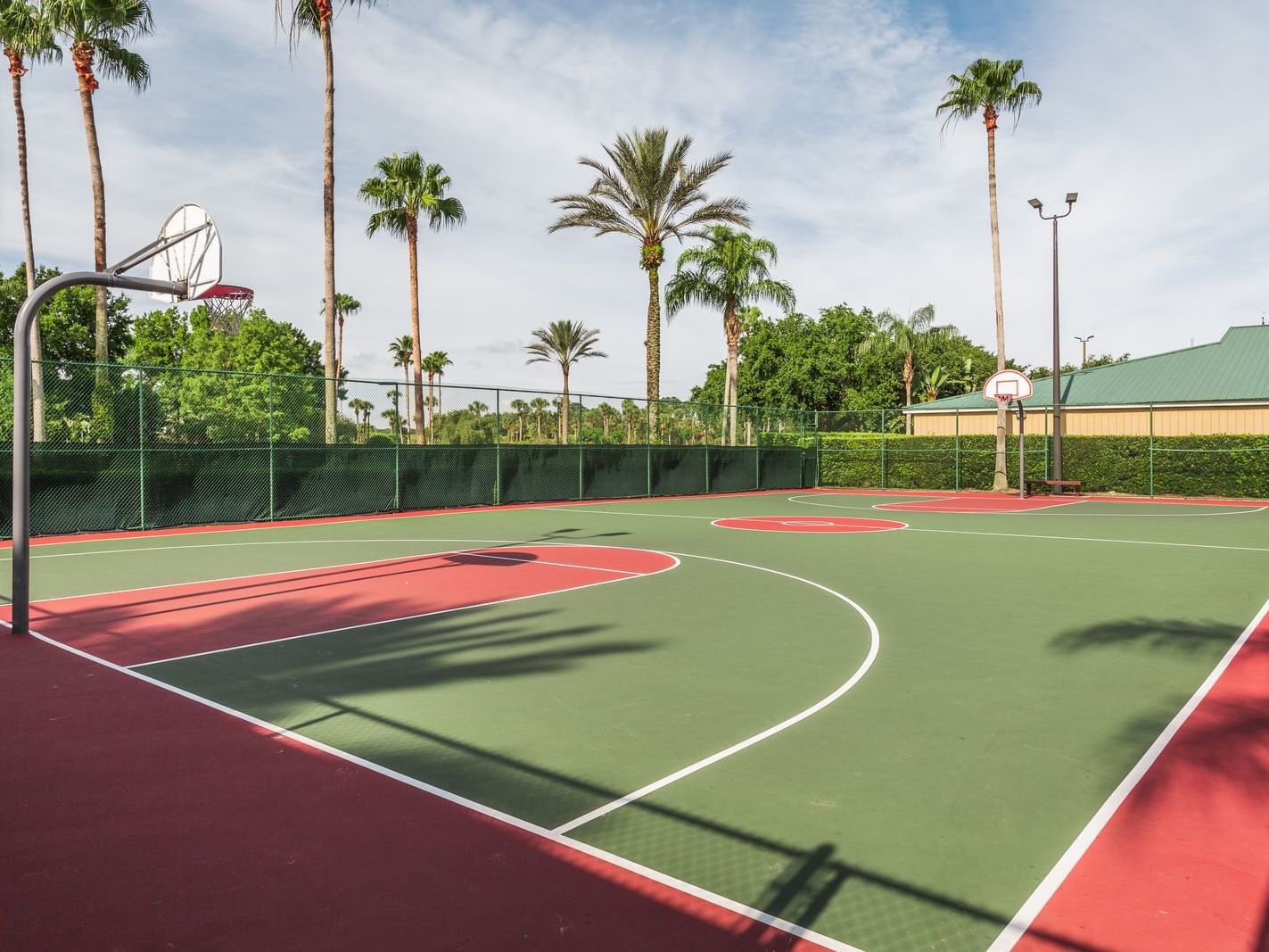 The tennis court at Mystic Dunes Resort