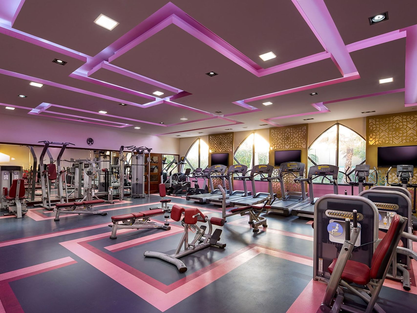 Interior of Ladies Gym at Metropolitan Al Mafraq Hotel