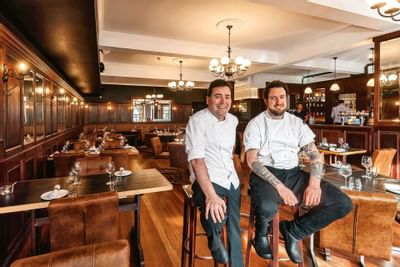 Two Bartenders at the Otis Restaurant at Knightsbridge