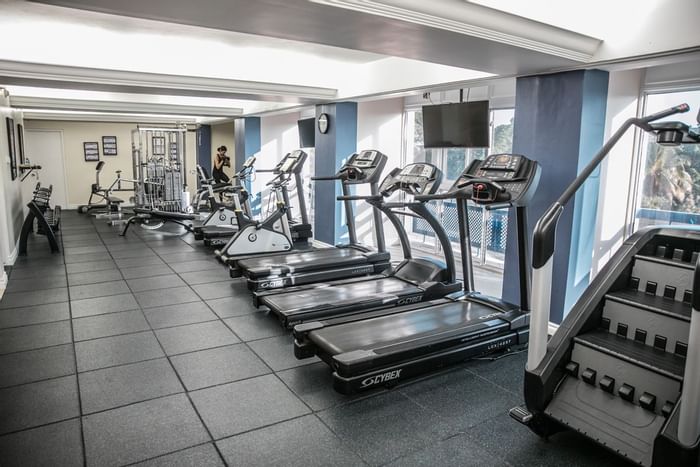Interior of a Gym with equipment at Jamaica Pegasus Hotel