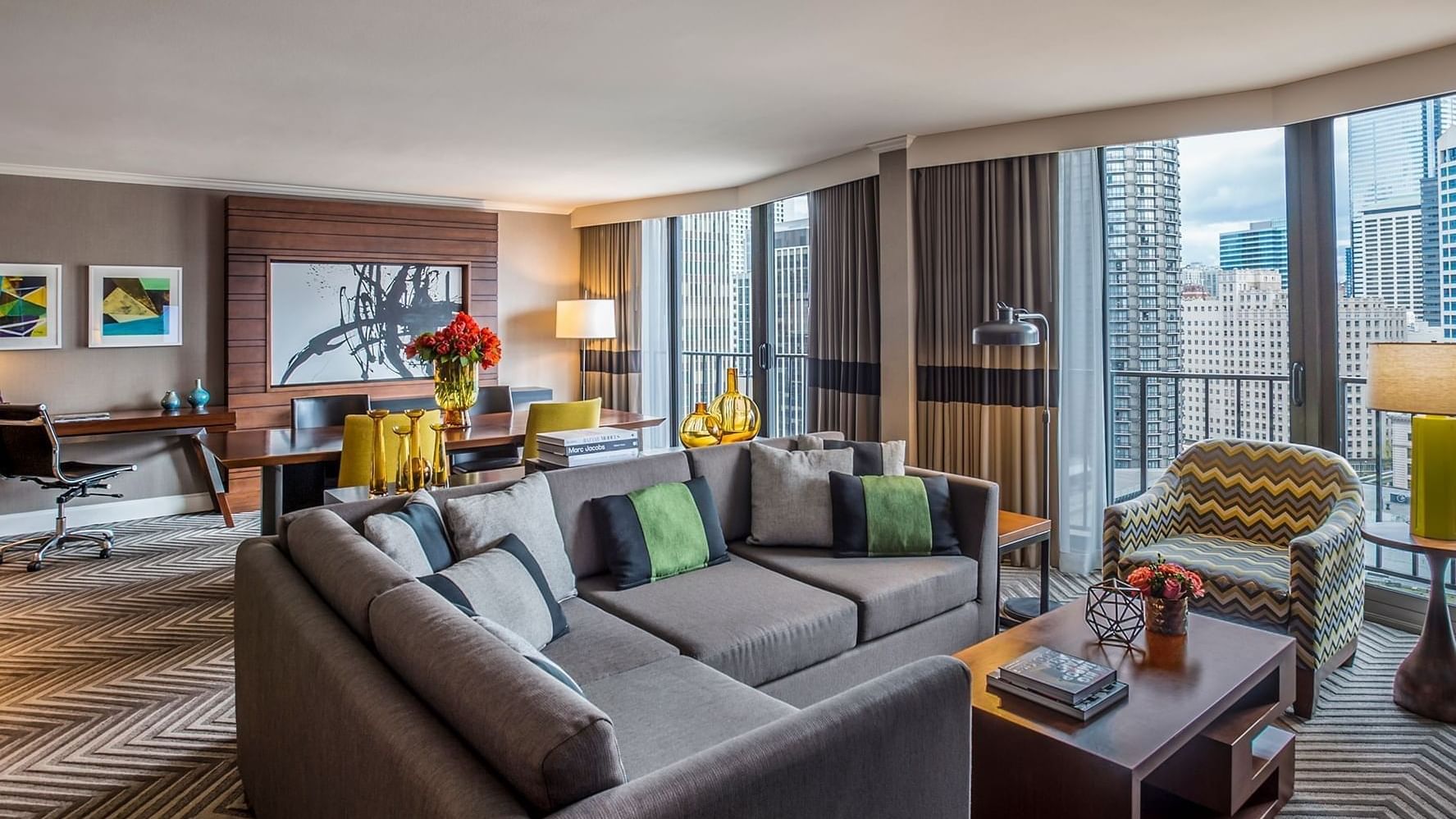 A view of our signature Emerald Suite. 