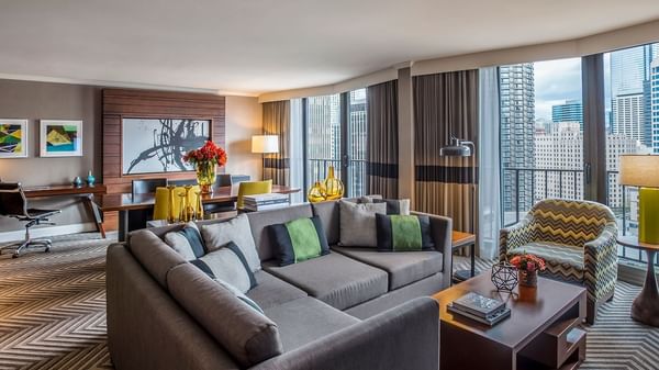 A view of our signature Emerald Suite. 