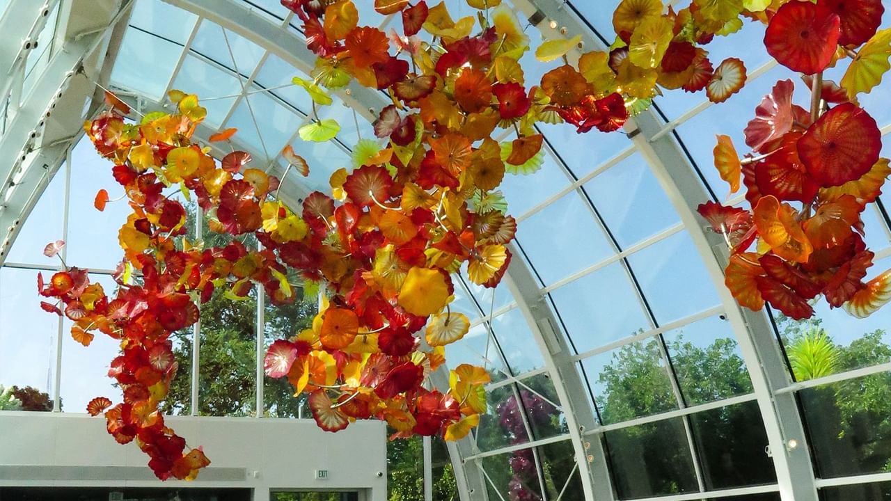 Interior of Chihuly Garden and Glass