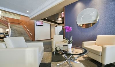 Seating in lobby.