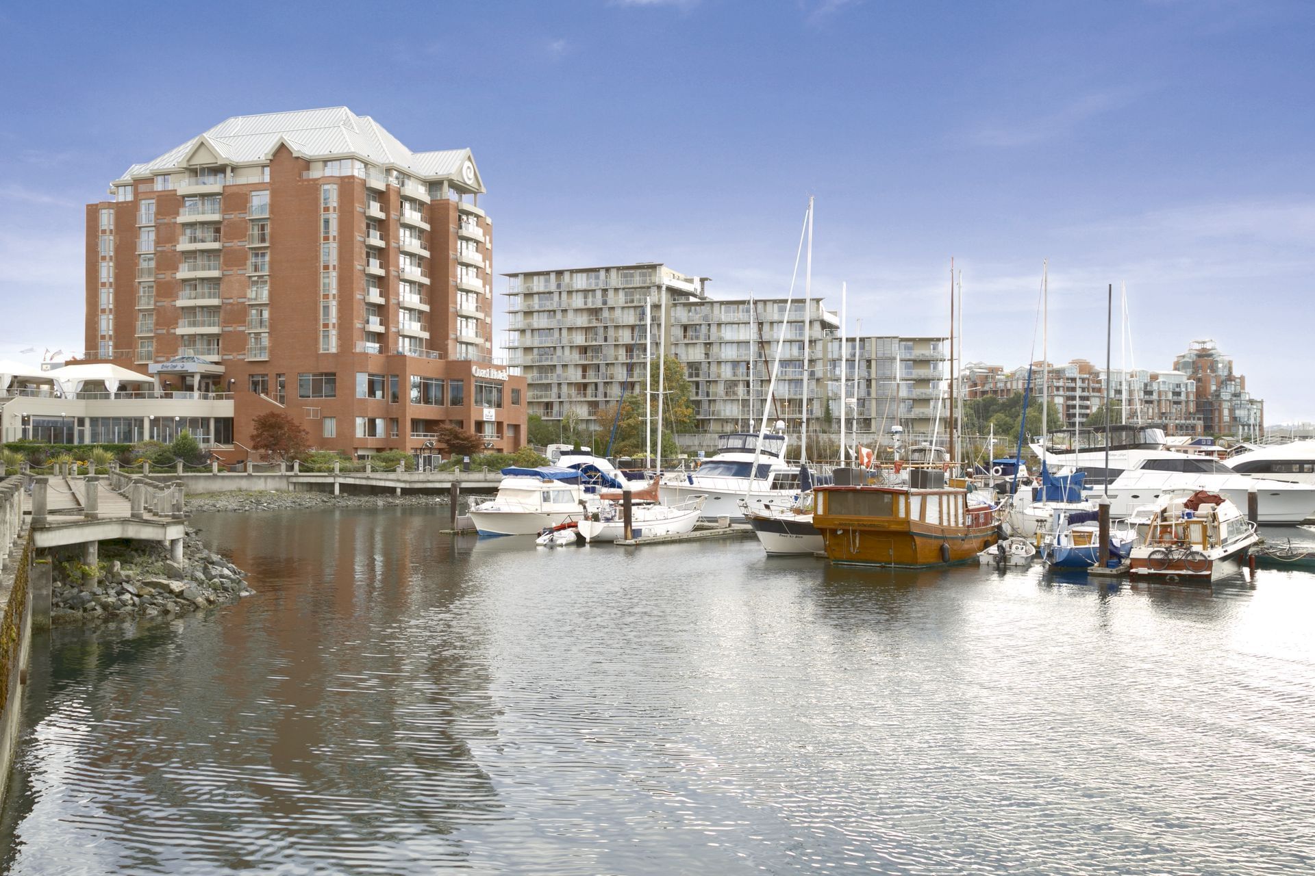 View of Coast Victoria Hotel & Marina by APA from the water