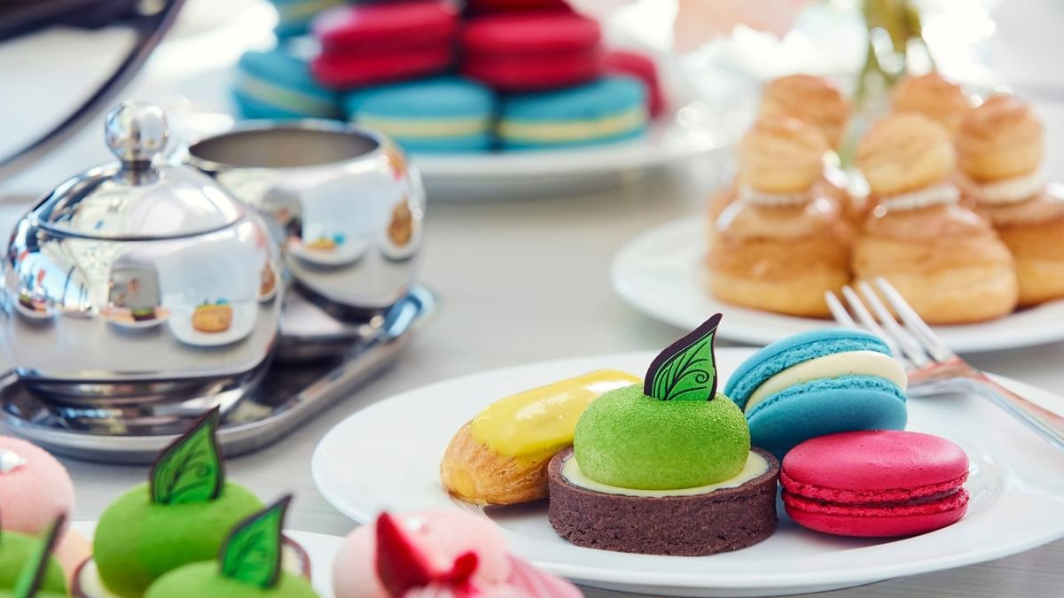 Sweets served on a table in Conservatory at Crown Melbourne