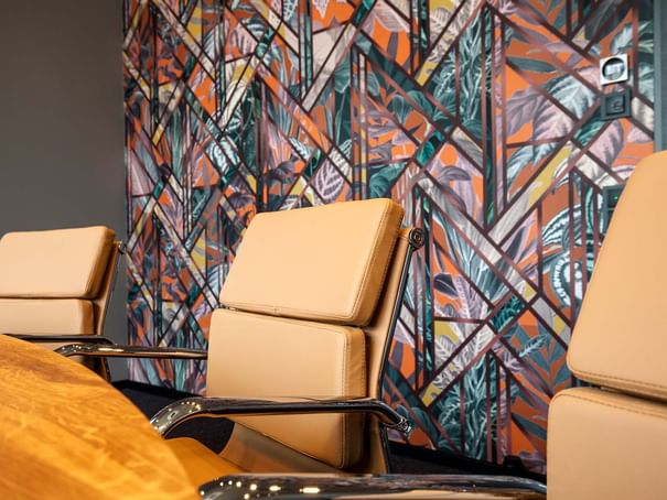 Closeup of chairs in a Meeting room B8 at Hotel Berlin Berlin