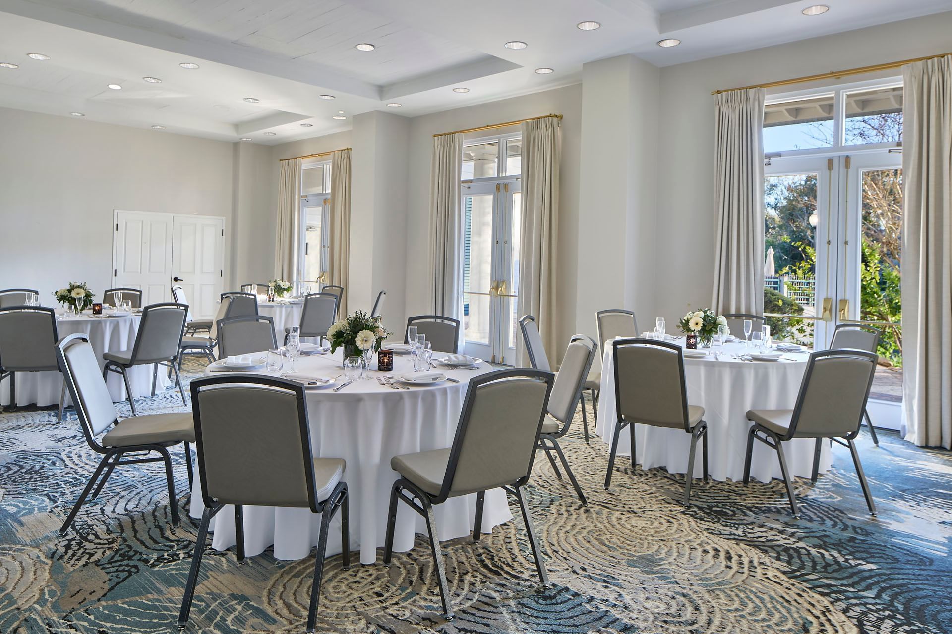 Sabal Ballroom with outside access confirms the Inn at Celebration as a top hotel wedding venues Orlando