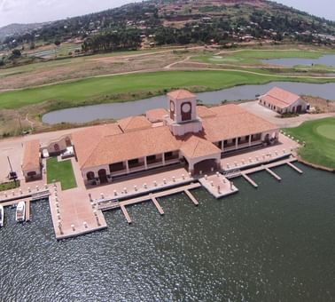 An Aerial view of Lake Victoria Serena Golf Resort & Spa