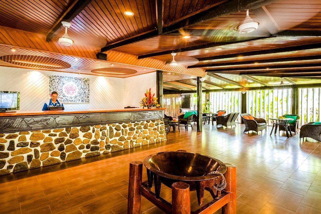 Lobby at Tambua Sands Beach Resort