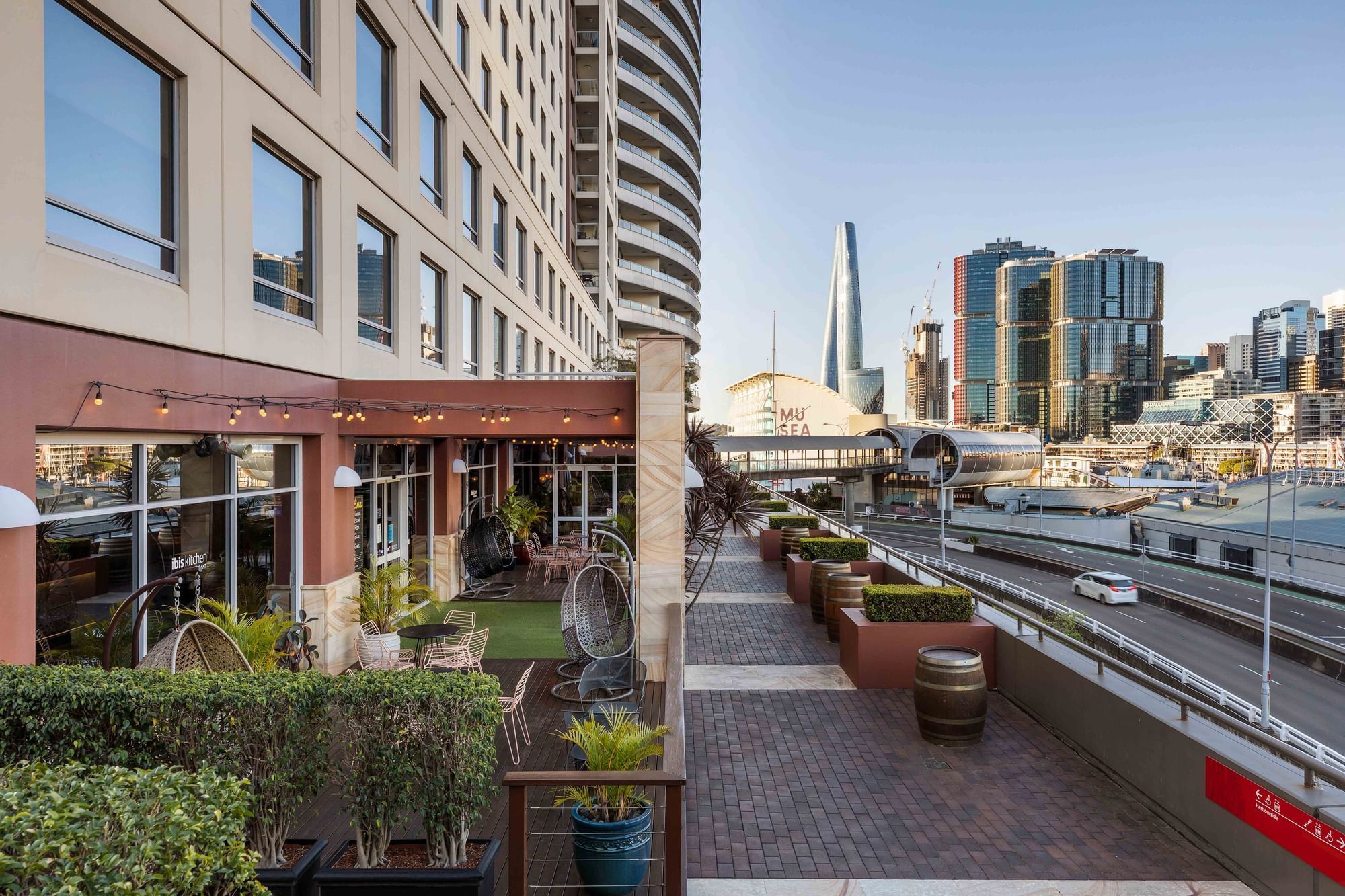 Outdoor Deck view - Ibis Sydney Darling Harbour