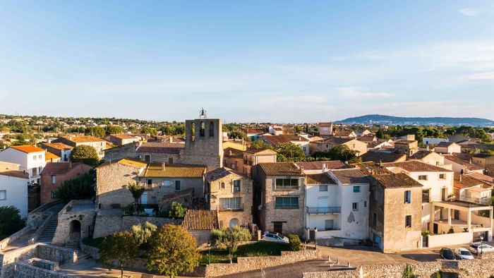 Town center of Balaruc le Vieux near The Originals Hotels