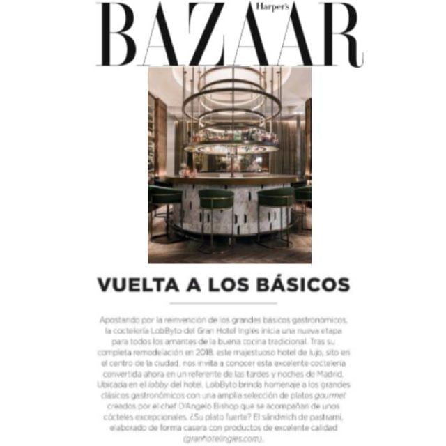 Gran Hotel Inglés en Harper's Bazaar