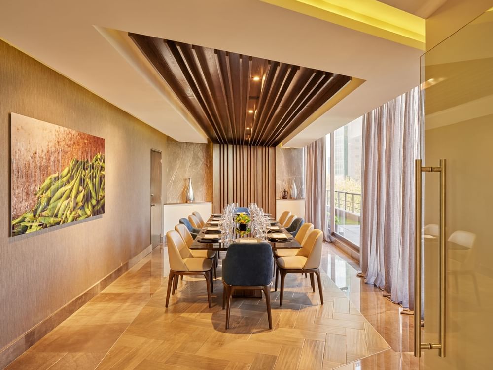 Disposición de comedor en Restaurante La Distral en Hoteles Fiesta Americana