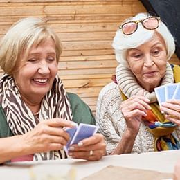 Boomers playing cards