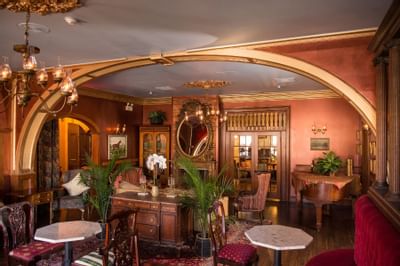 Seating arrangements in Side Room Parlour at Inn at Saratoga