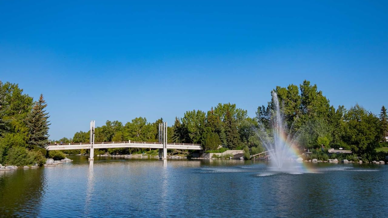 Landscape around Prince's Island Park in Coast Calgary Downtown