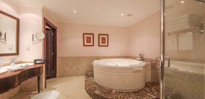 Bathroom in the Presidential Suite at Kigali Serena Hotel