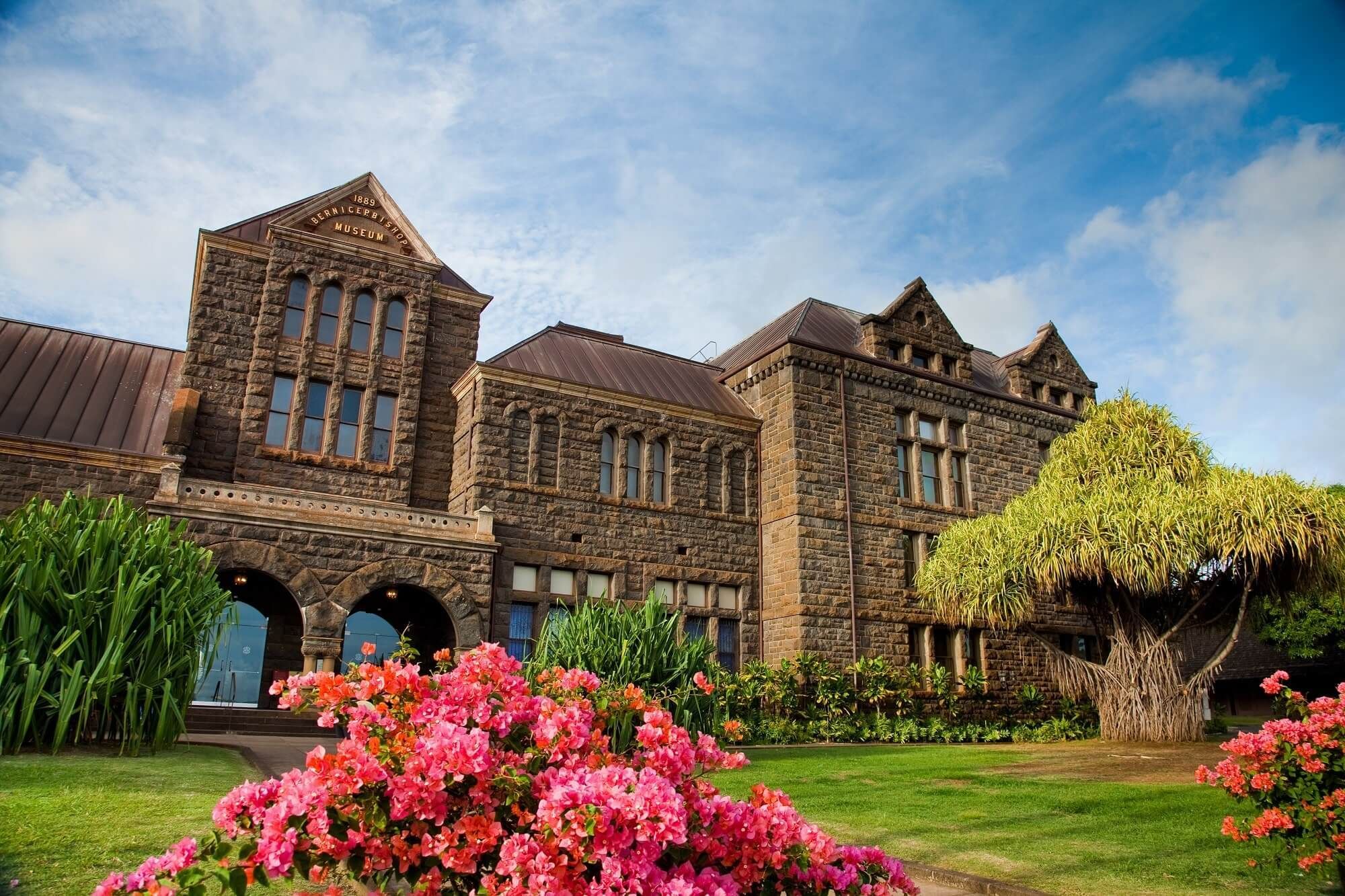 Exterior view of Bishop Museum in Oahu's North Shore near Waikiki Resort Hotel