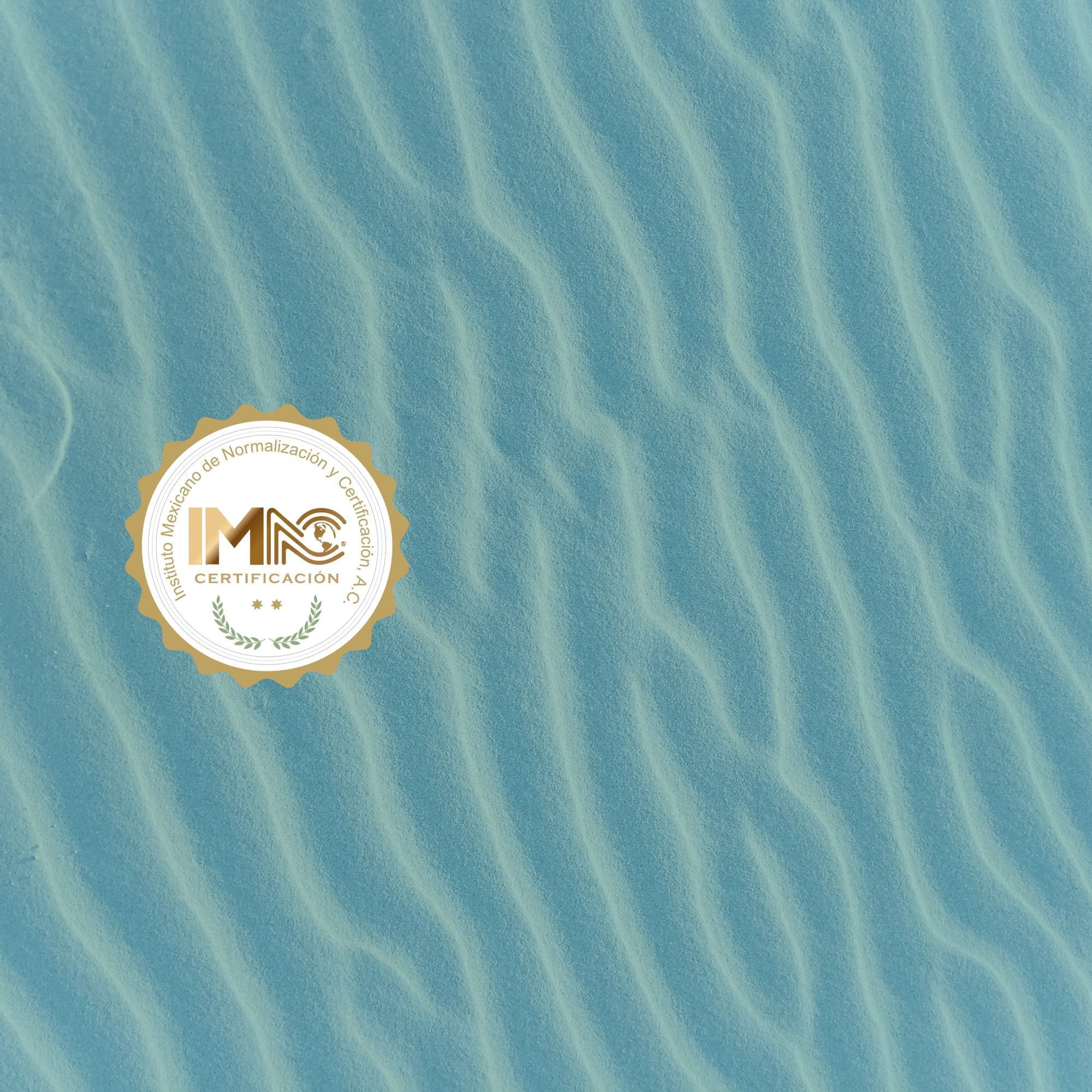 Un diseño de fondo de arena azul en Marquis Los Cabos