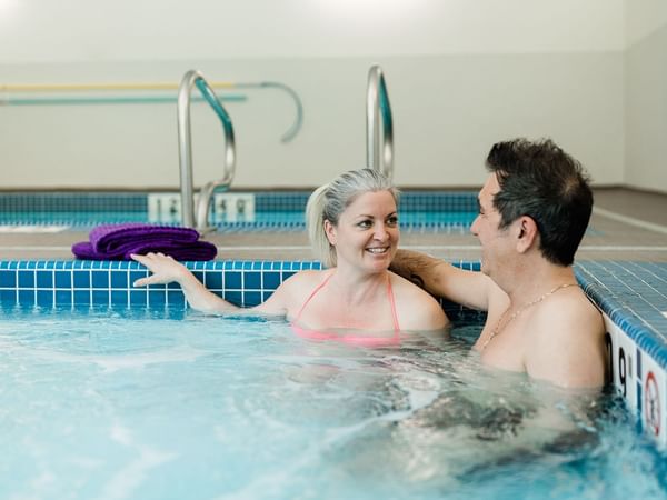 Guests relaxing in the hotel pool
