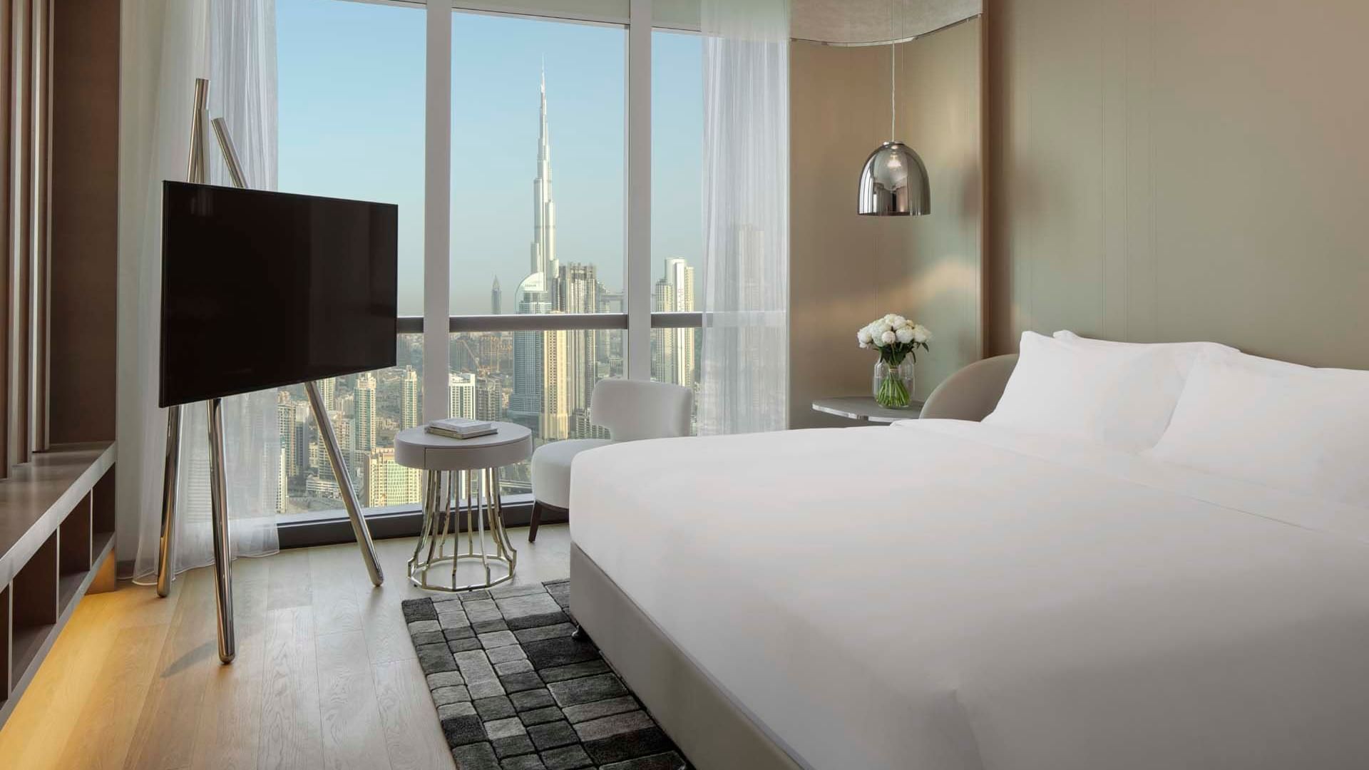 Silver Screen Suite with a king bed at Paramount Hotel Dubai
