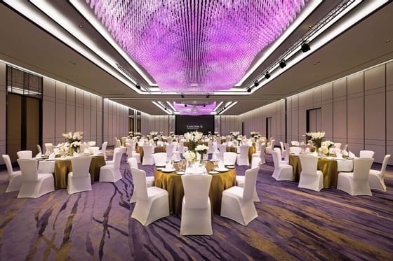 Arranged Ballroom Carlton Grand Ballroom at Carlton Hotel Bangkok Sukhumvit