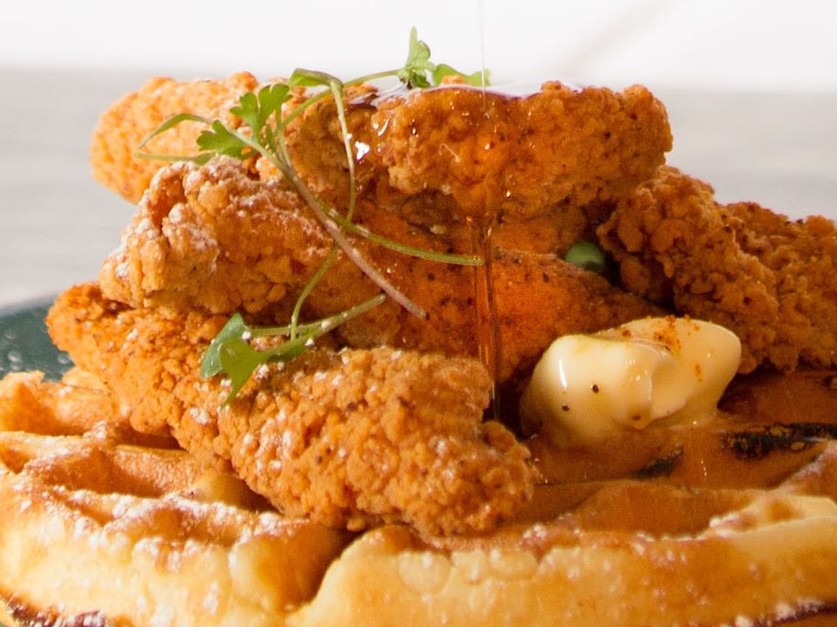 Chicken waffles