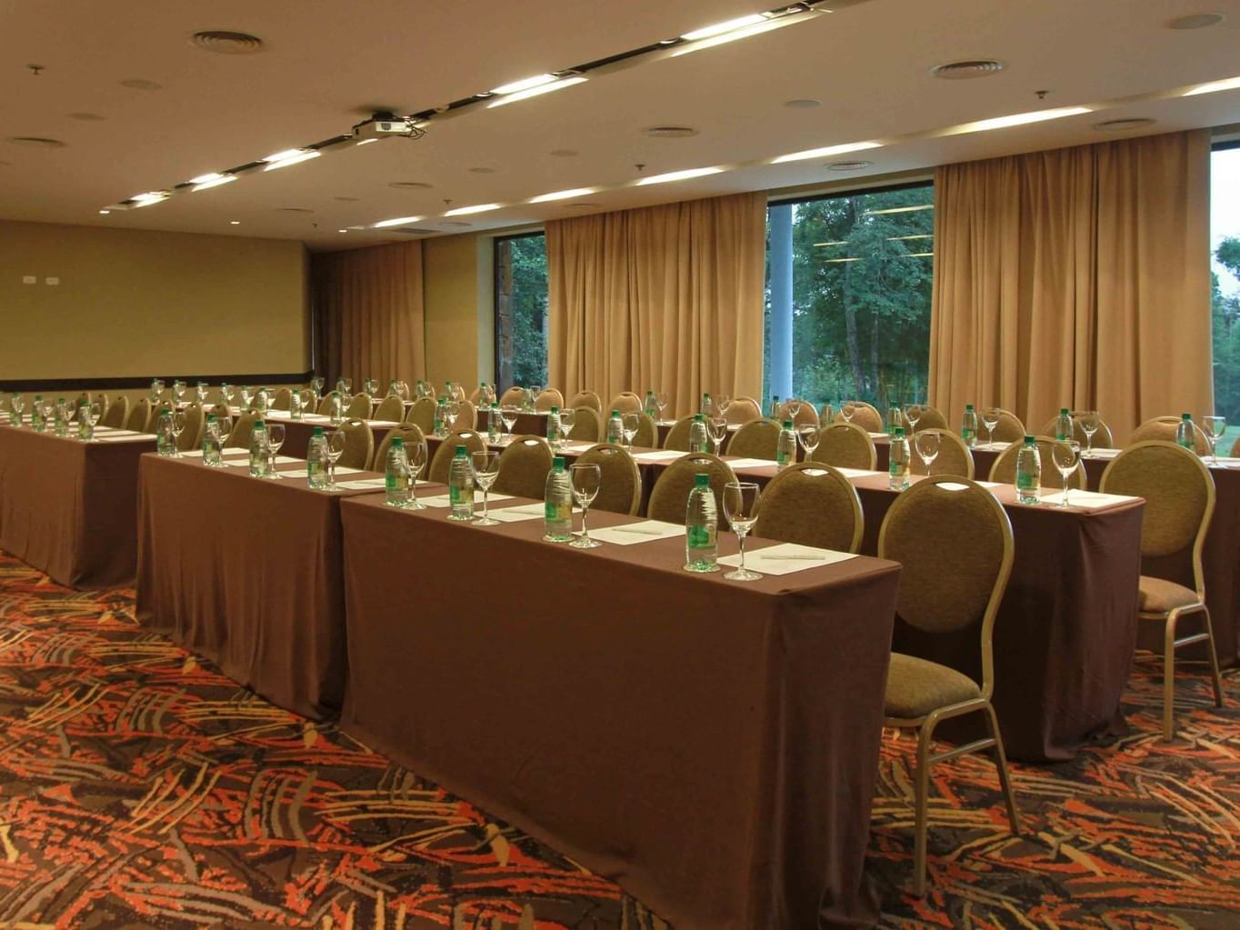 Table set-up in Mirador meeting room at Panoramic Grand