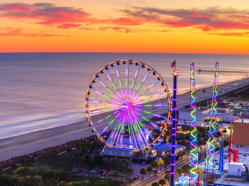 SkyWheel with the lighting near The Yachtsman Resort