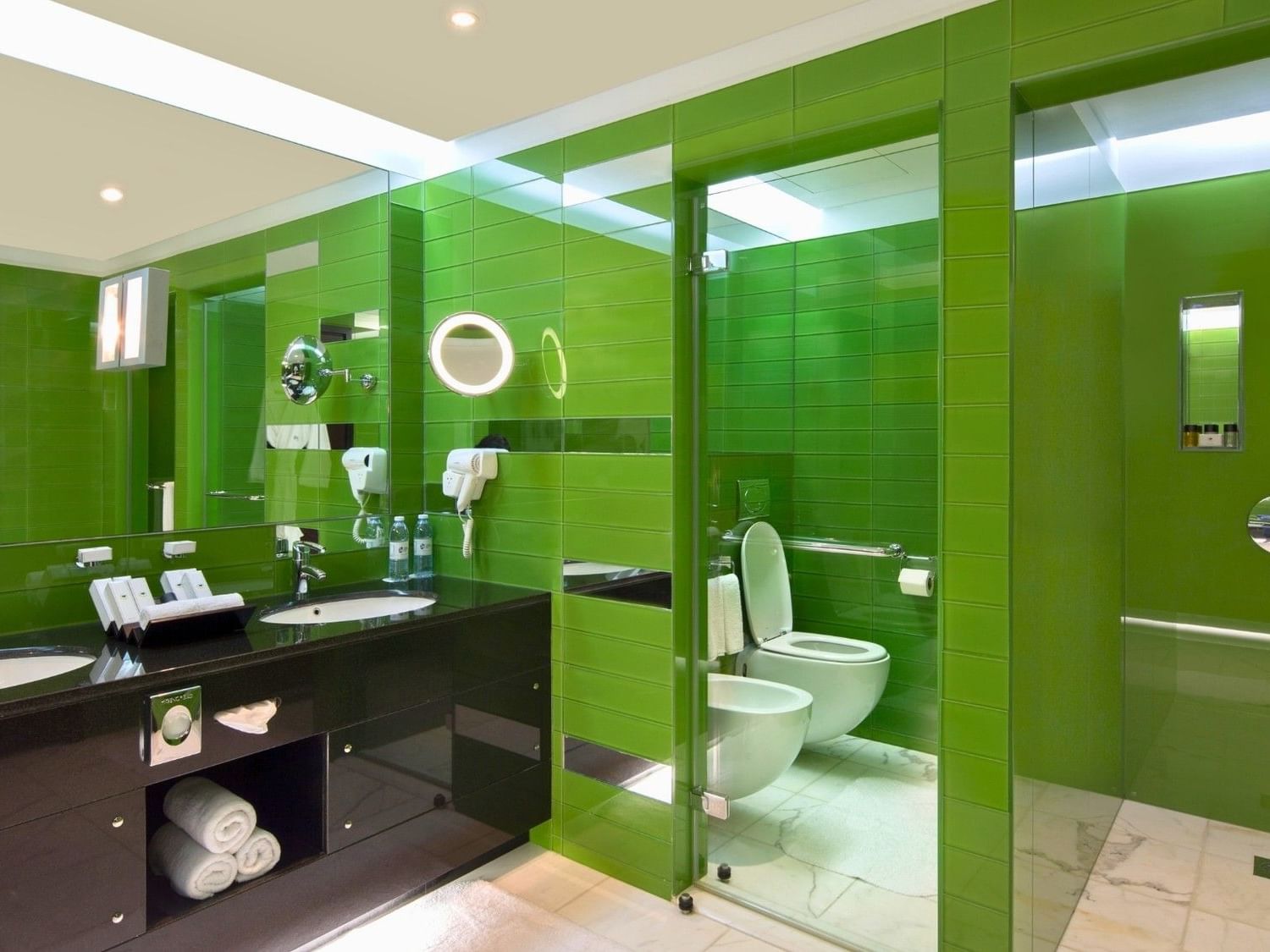 Comfortable sofa in the Living area of Royal Suite at Dubai International Hotel