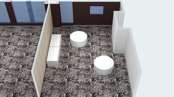 3D Model of a meeting room setup at Novotel Melbourne