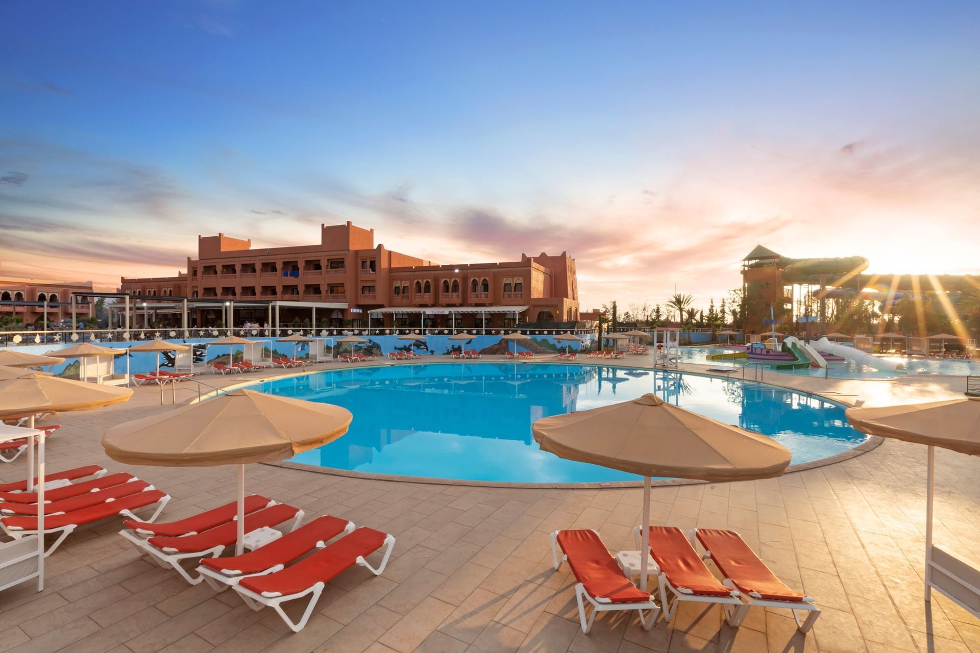 Pool at Pickalbatros Aqua Fun Club Resort in Marrakech