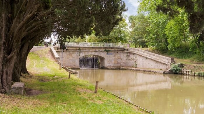 View of The Canal du Midi near the Originals Hotels