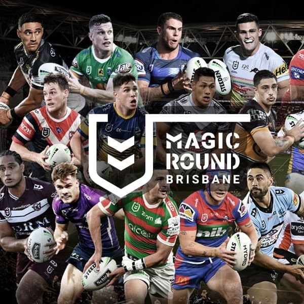 Poster of NRL Magic Round 2024 at Royal on the Park Hotel