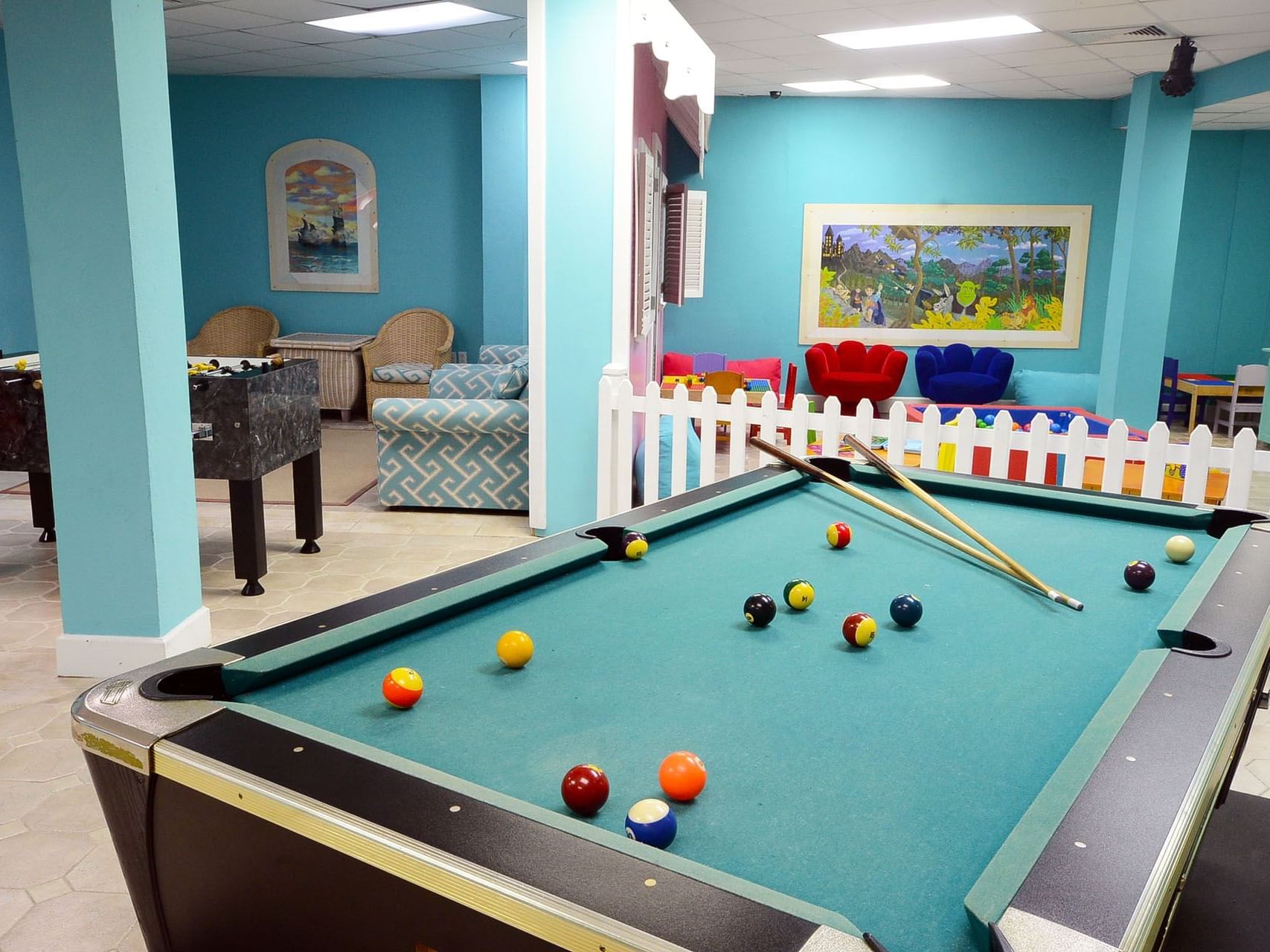 Billiards table in the Games Room at Bougainvillea Barbados